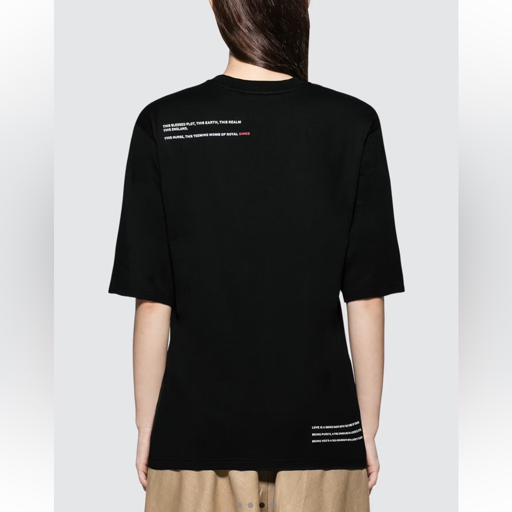 Burberry Cut Off Cow Short Sleeve T-Shirt (size S) - Picture 3 of 10
